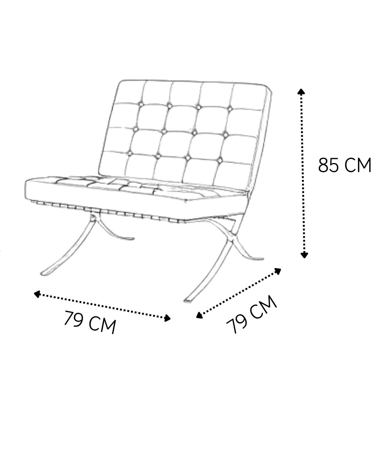 Barcelona Pavilion Style Lounge Chair – RED
