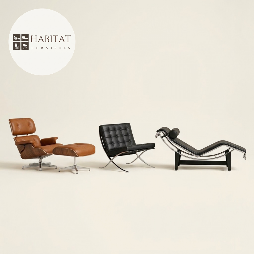 Eames, Barcelona or LC4? Three Mid-Century Lounge Chairs Compared by the Numbers