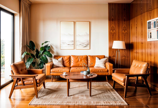 How to Layer Textures in a Mid-Century Living Room Without Clutter