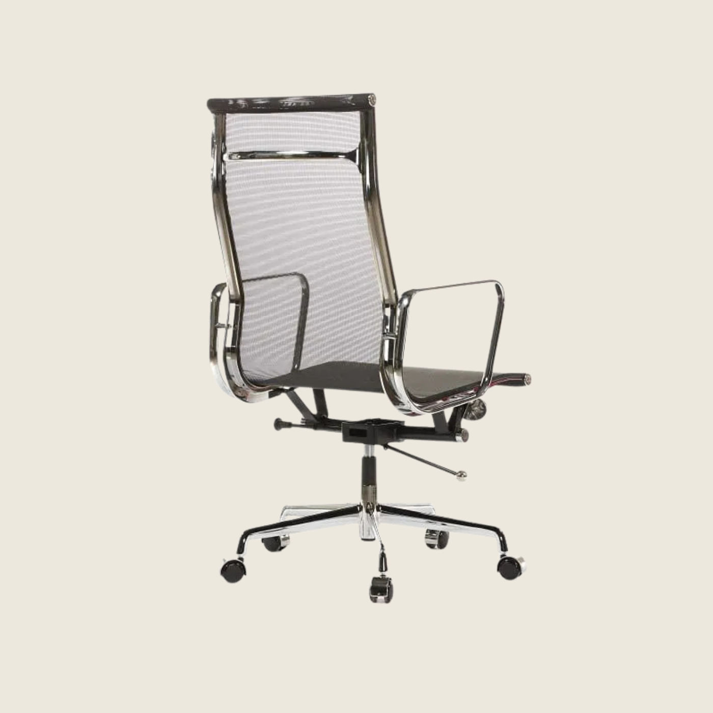 BLACK — EA119 High Back Mesh Office Chair, side profile view