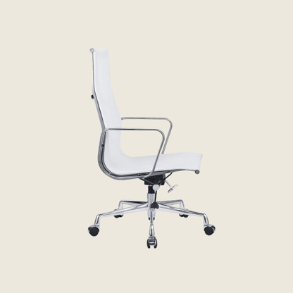 WHITE — EA119 High Back Mesh Office Chair, rear three-quarter view