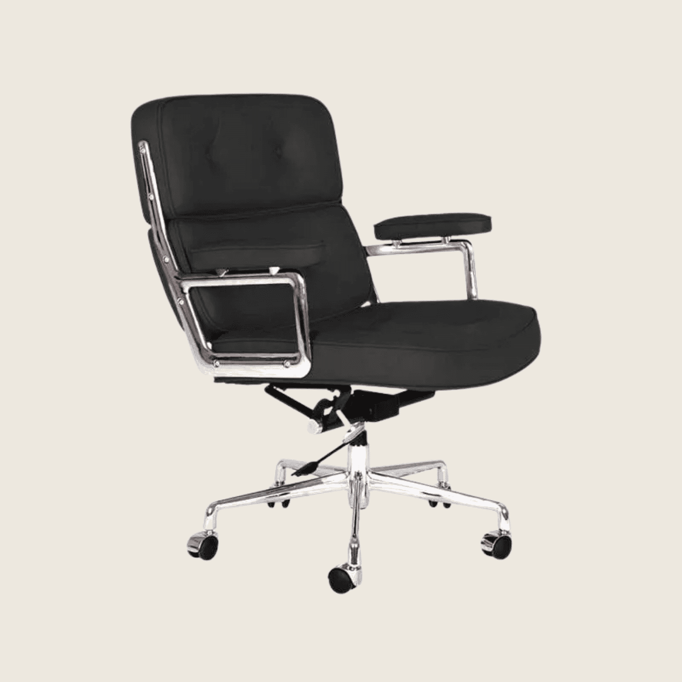 BLACK — ES 104 Executive Lobby Chair, side profile view