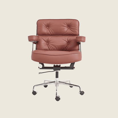 TAN BROWN — ES 104 Executive Lobby Chair, front three-quarter view
