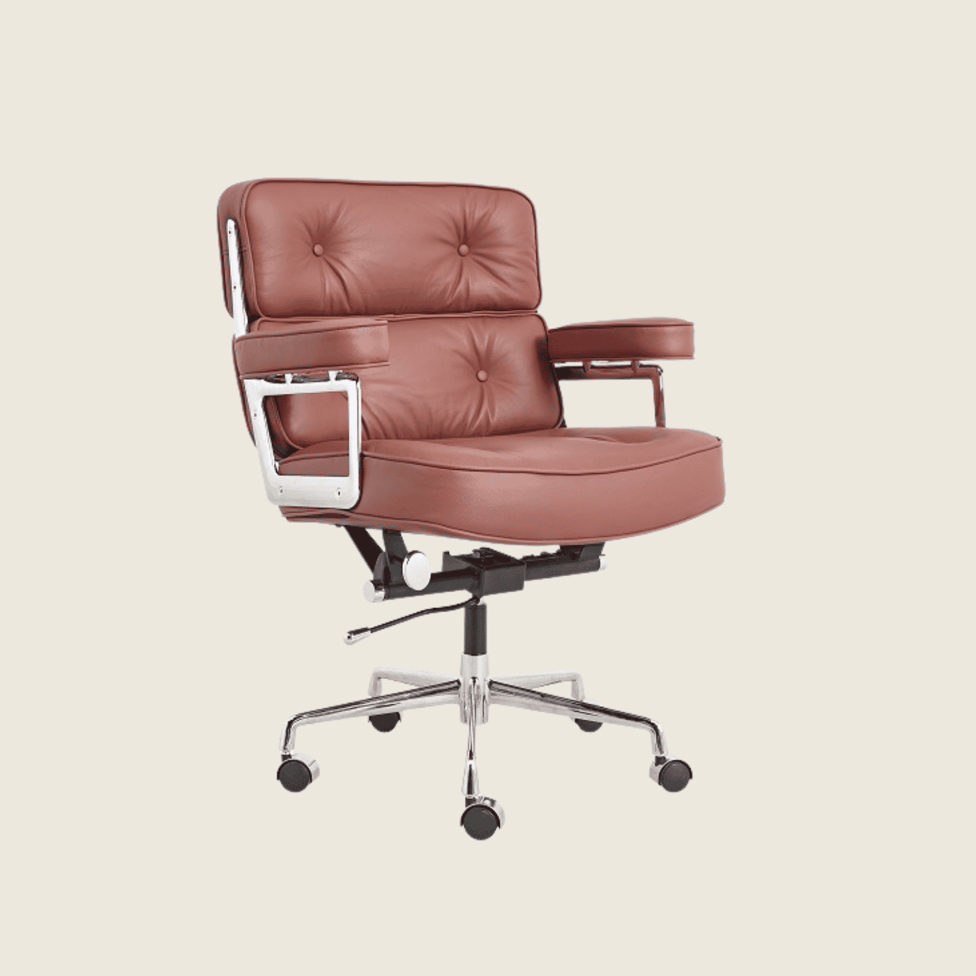TAN BROWN — ES 104 Executive Lobby Chair, side profile view