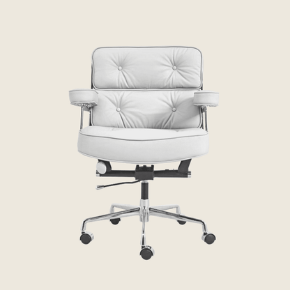 WHITE — ES 104 Executive Lobby Chair, front three-quarter view