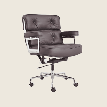 DARK BROWN — ES 104 Executive Lobby Chair, side profile view