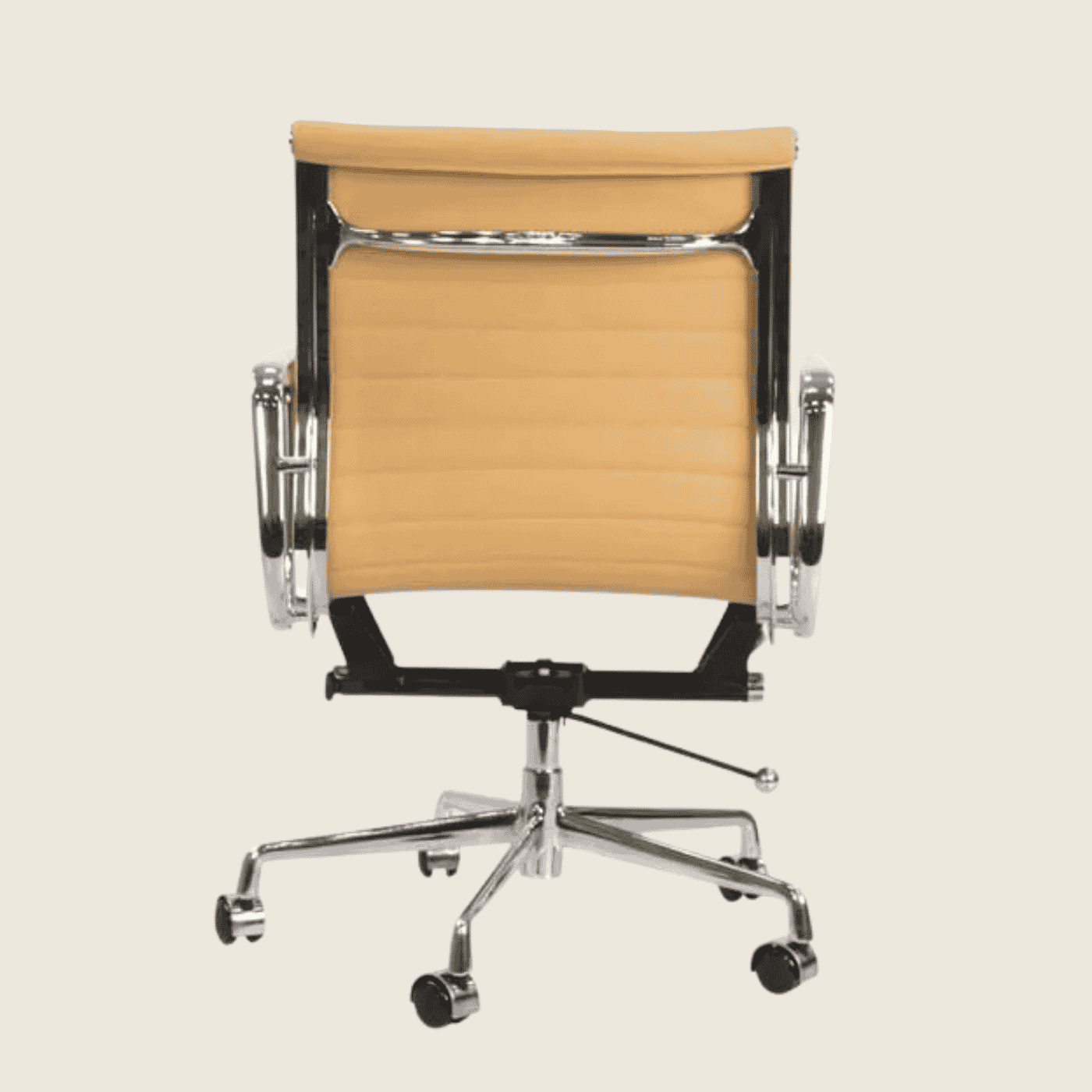 Eames Thin Pad EA117 – Low Back Thin Pad – Ribbed – Beige – Office Chair, additional angle