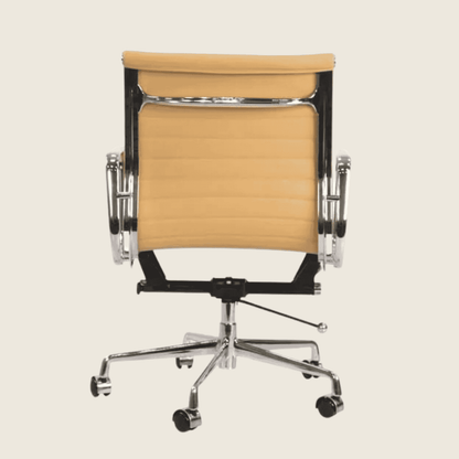 Eames Thin Pad EA117 – Low Back Thin Pad – Ribbed – Beige – Office Chair, additional angle